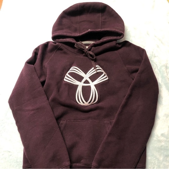 Aritzia TNA Maroon Baltic Pullover Hoodie Small - Picture 3 of 9